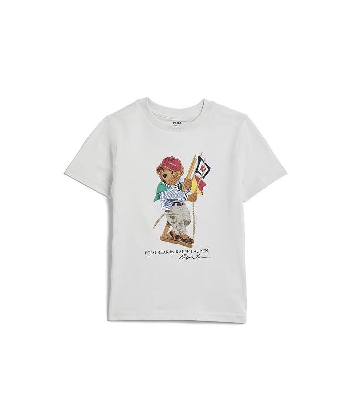 Polo Ralph Lauren Kids Polo Bear Cotton Jersey Tee (Toddler/Little Kid) Boy's T Shirt SP26 Bear/Deckwash White: 4 Little Kid | Zappos.com
