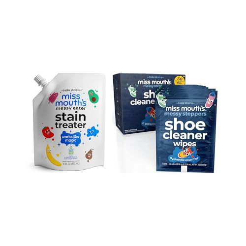 Messy Eater & Messy Steppers Kit, 16 Oz Refill & 30 Shoe Wipes | Amazon (US)