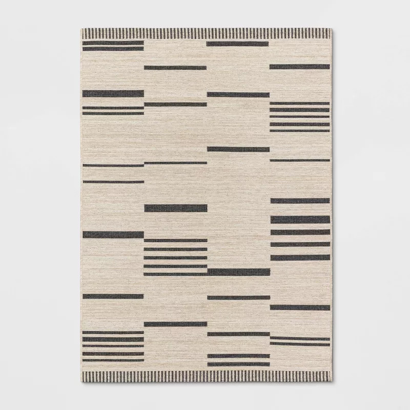 Multi-Tier Bars Outdoor Rug Gray/Cream - Project 62™ | Target