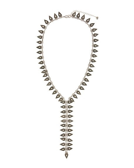 Lydell NYC Arrowhead Statement Y-Drop Necklace | Lastcall