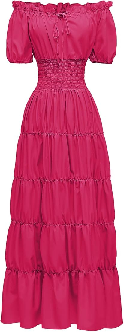 Abaowedding Renaissance Costume Women Medieval Chemise Dress Pirate Peasant Dress Peasant Tops Ir... | Amazon (US)