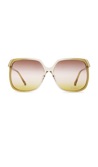 Square Sunglasses in Orange, Gold, & Yellow | Revolve Clothing (Global)