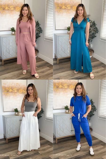 Amazon’s Big Spring Sale
Pink 3 Piece Set: Medium
Teal Maxi Dress: Small
Tank: Medium
Flowy Wide Leg Pants: Medium
Blue 2 Piece Set: Mediumm