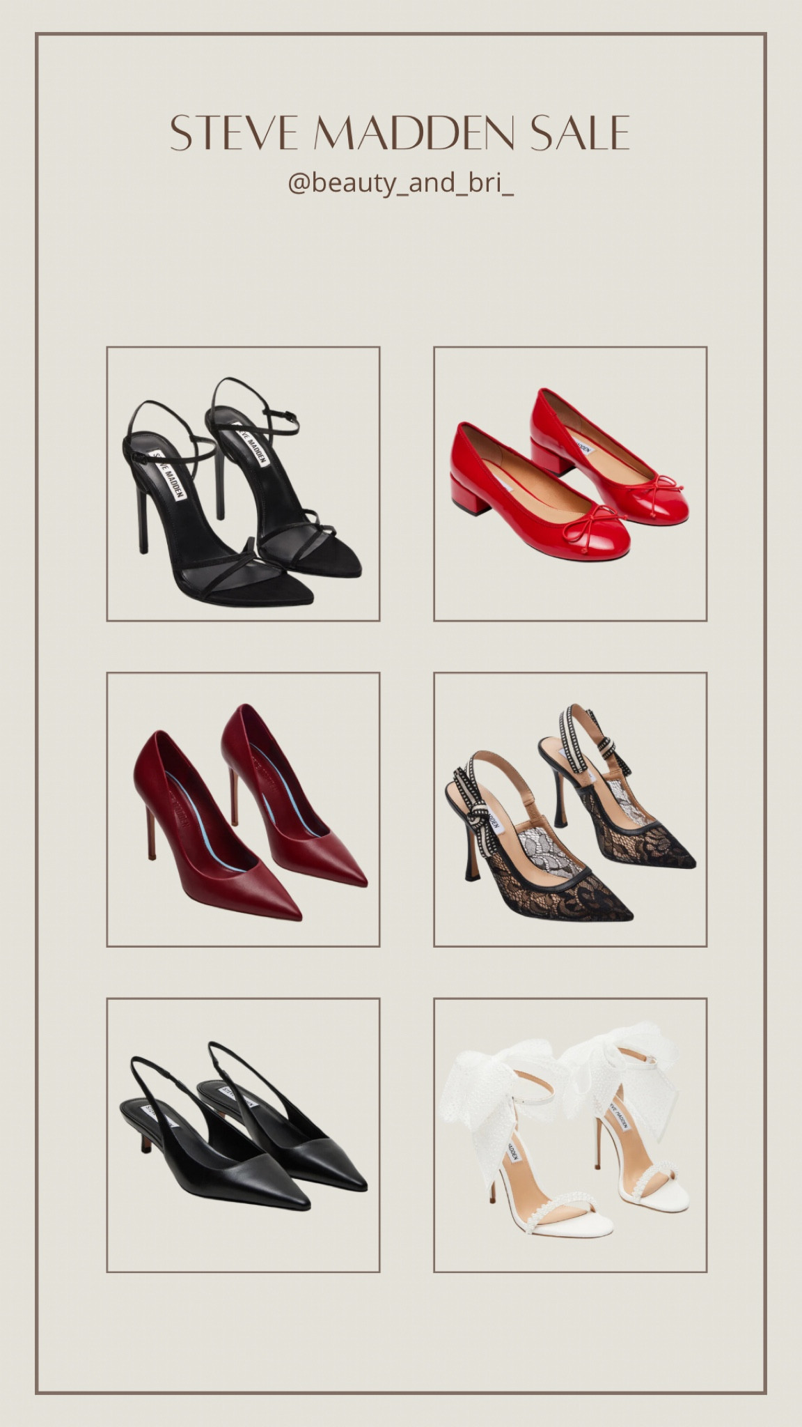 Code: VIP for 25% heels and purses 

Fall, fall fashion, fall shoes, wedding guest, bride 

#LTKFallSale #LTKSaleAlert #LTKShoeCrush