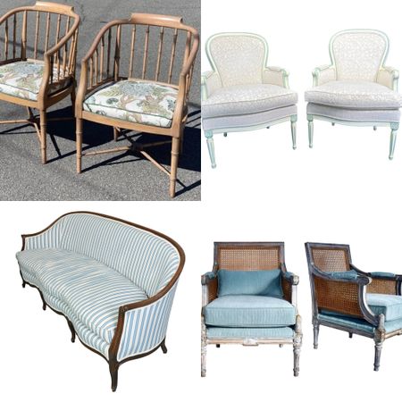 Mother’s Day gift ideas—- accent chairs and settees for mom who love vintage designs. 

#LTKGiftGuide #LTKhome #LTKFestival