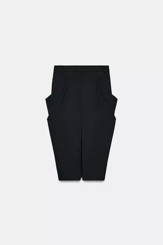 DRAPED POCKET SKIRT ZW COLLECTION | Zara US