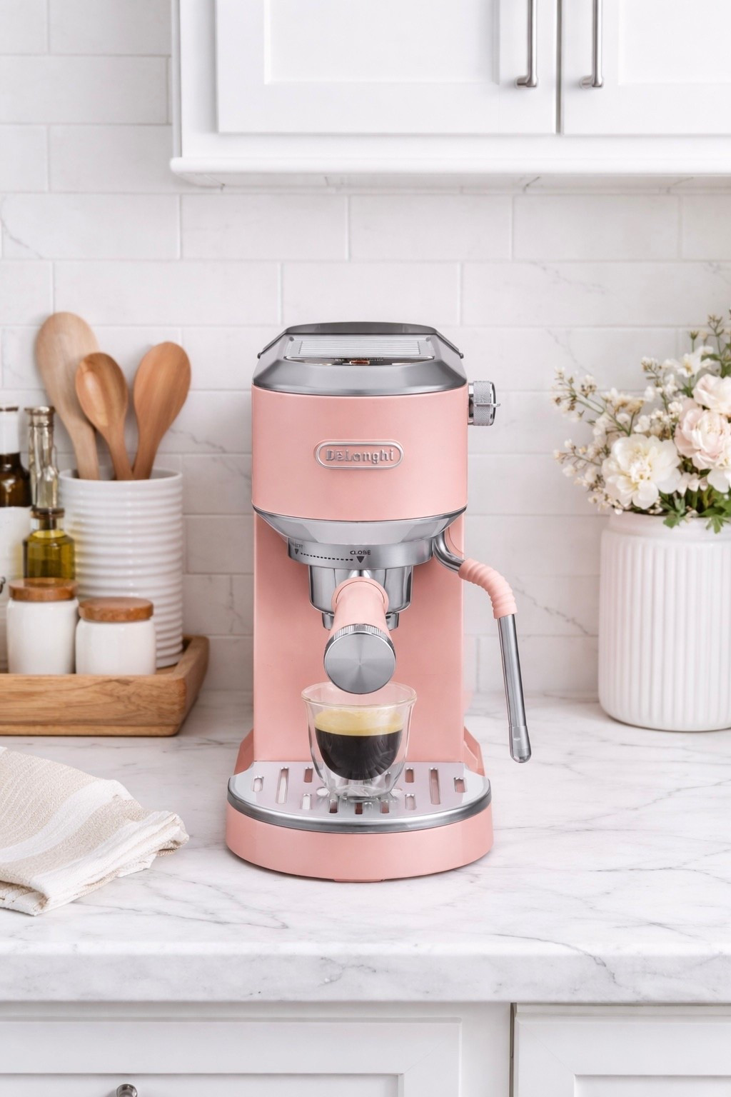 Pink Espresso and Cold Brew Machine🩷

espresso machine, espresso maker, coffee bar essentials, home coffee bar, coffee station decor, kitchen aesthetic, neutral kitchen decor, white kitchen inspo, pink espresso machine, cute kitchen appliances, small kitchen upgrades, coffee lover must haves, morning routine essentials, iced coffee at home, cold brew coffee maker, cold brew system, easy cold brew, kitchen countertop styling, aesthetic kitchen finds, Target home finds, everyday kitchen essentials, college girl kitchen, dorm room finds

#LTKHome