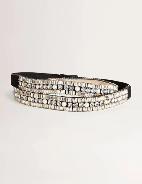 Embellished Waist Belt - Black | Boden (US)