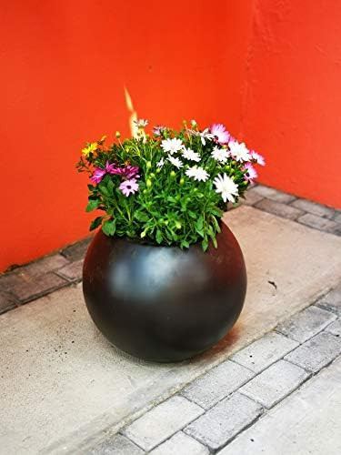 Green Boutique Round Big Modern Fiberglass Planter Bubble Like Elegant Shape Tree Pot Indoor Outd... | Amazon (US)