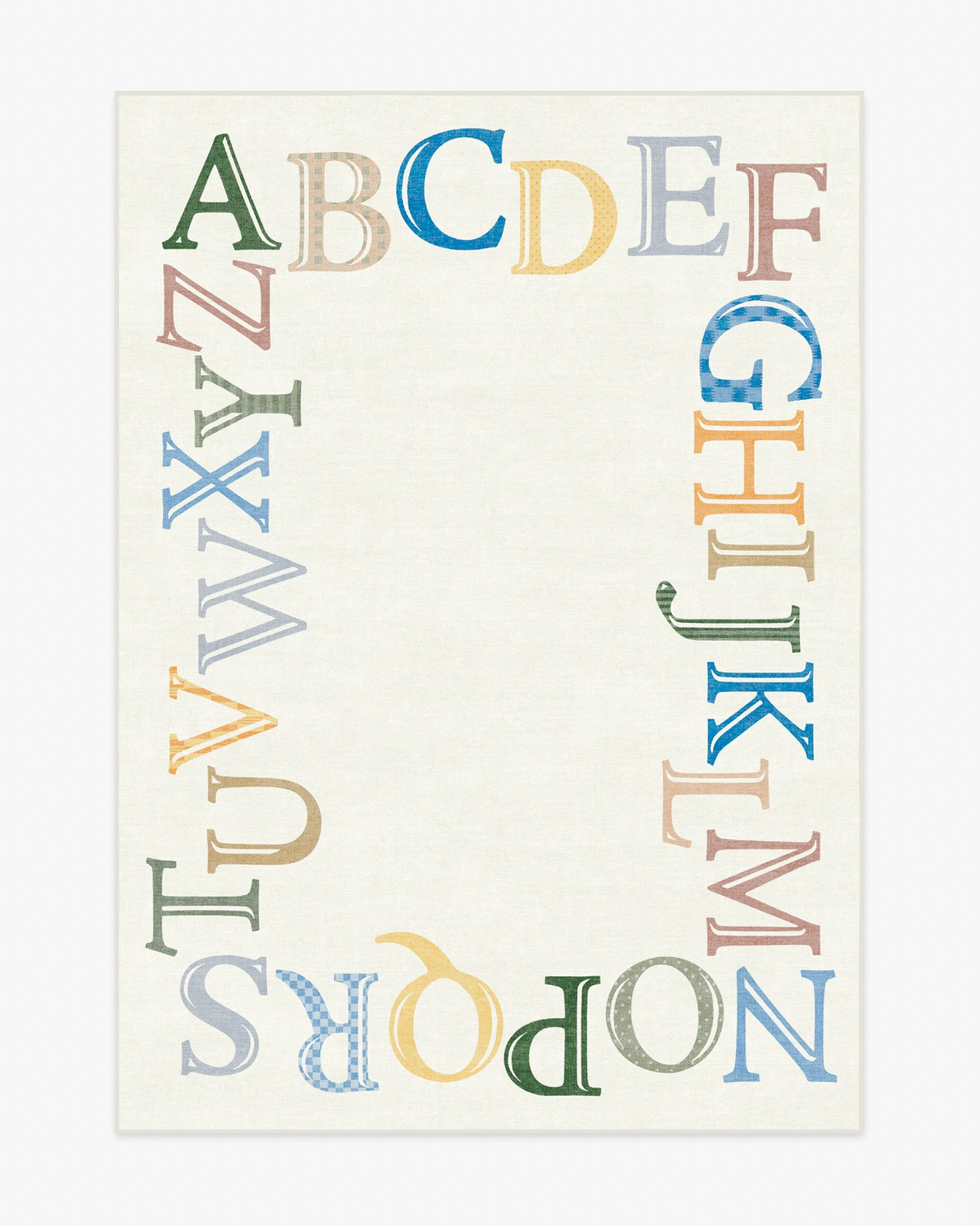 Easy as ABC Multicolor Rug | Ruggable