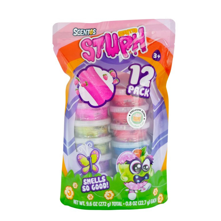 Scentos Scented 12 Count 0.8 oz Stuph Tubs - Ages 3+, Great Party Favor Stuffer | Walmart (US)