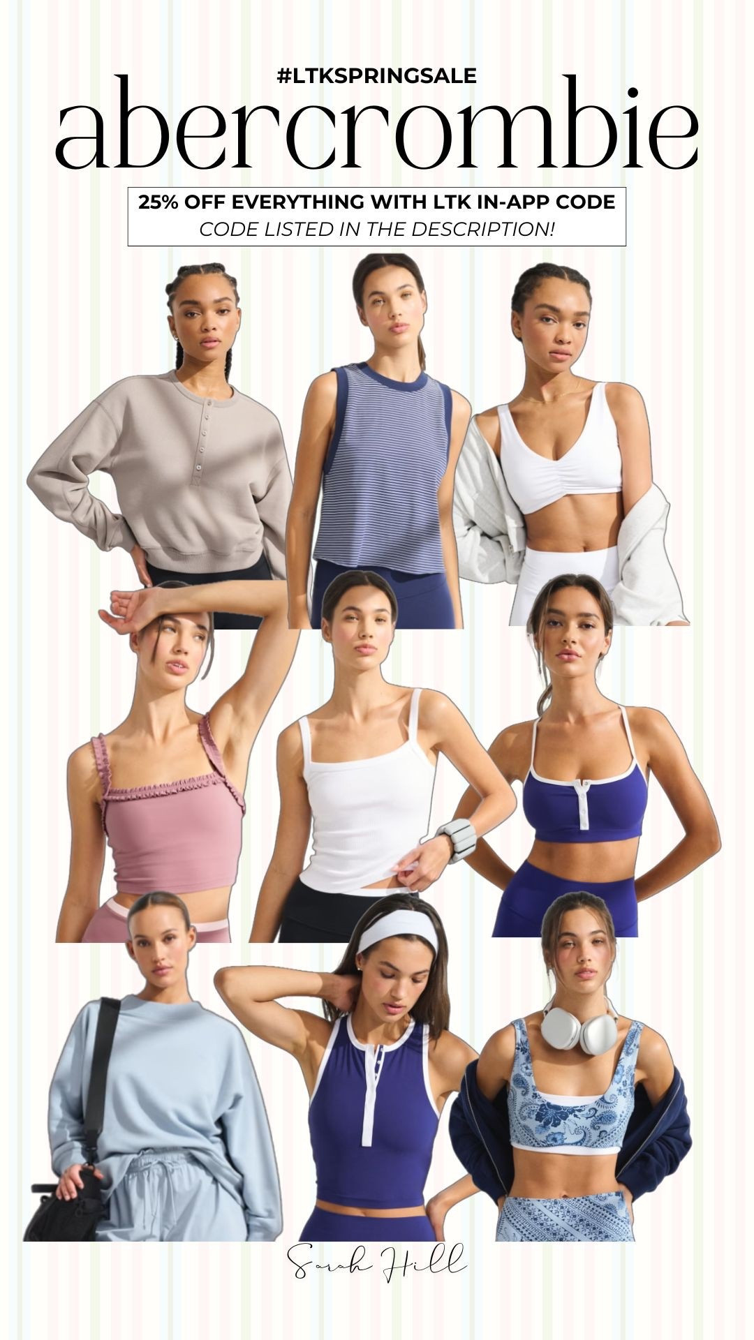 25% off sitewide at Abercrombie with code AFLTK

#LTKSpringSale #LTKActive