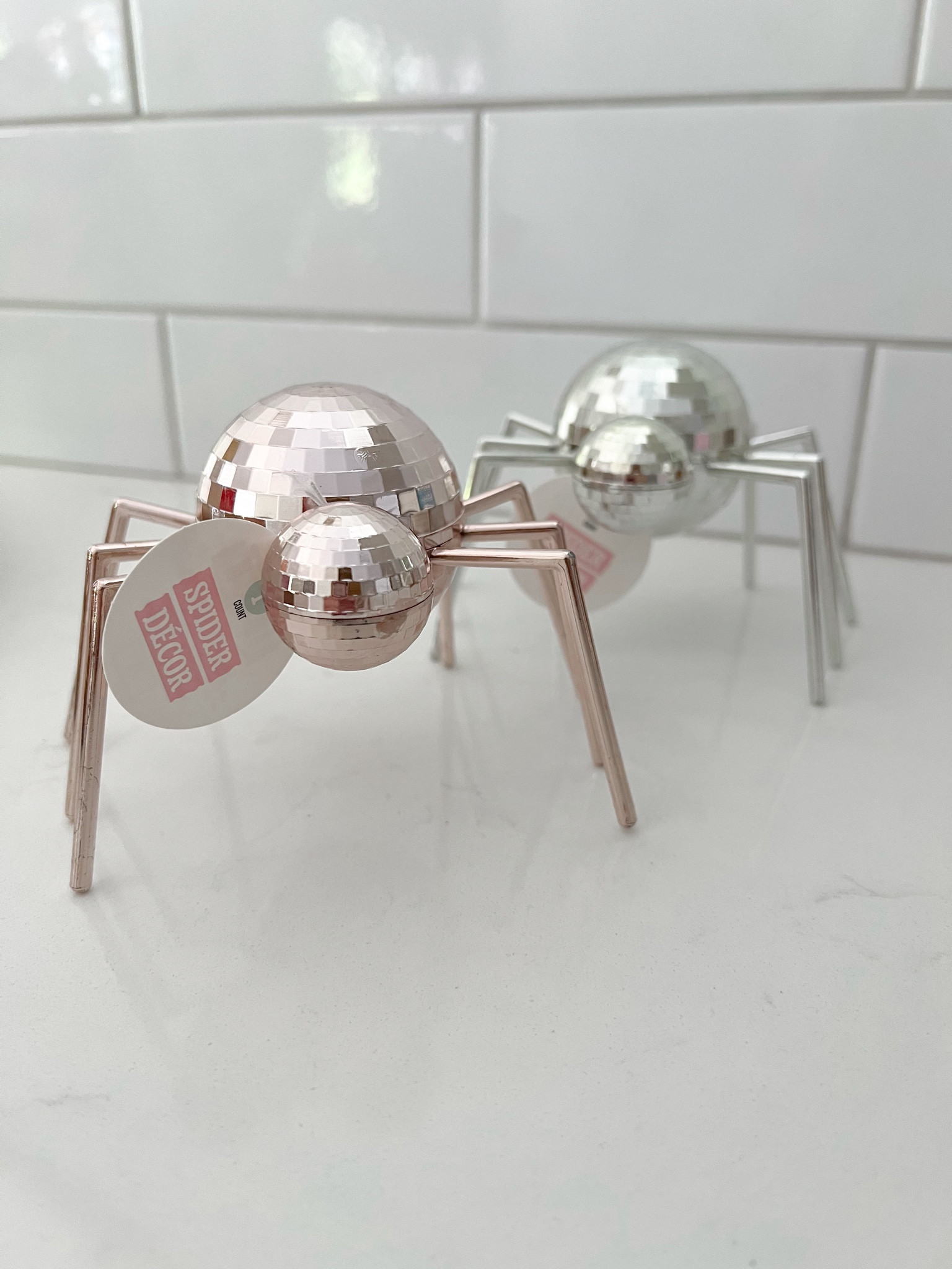 disco ball spiders for halloween 🪩🎃 

#LTKHome #LTKSeasonal #LTKParties