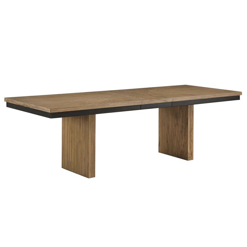 Roatan 80-96" Extendable Dining Table With Self-Storing Leaf | Wayfair North America