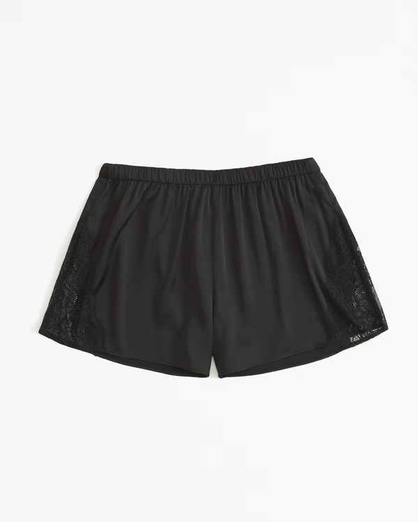 Women's Lace and Satin Sleep Short | Women's Intimates & Sleepwear | Abercrombie.com | Abercrombie & Fitch (US)