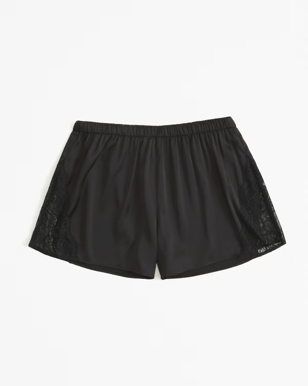 Lace and Satin Sleep Short | Abercrombie & Fitch (US)