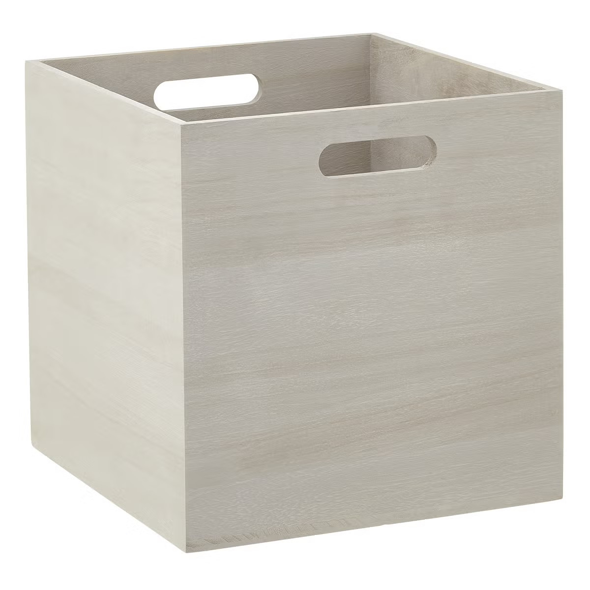 Large Brentwood Cube Whitewashed | The Container Store