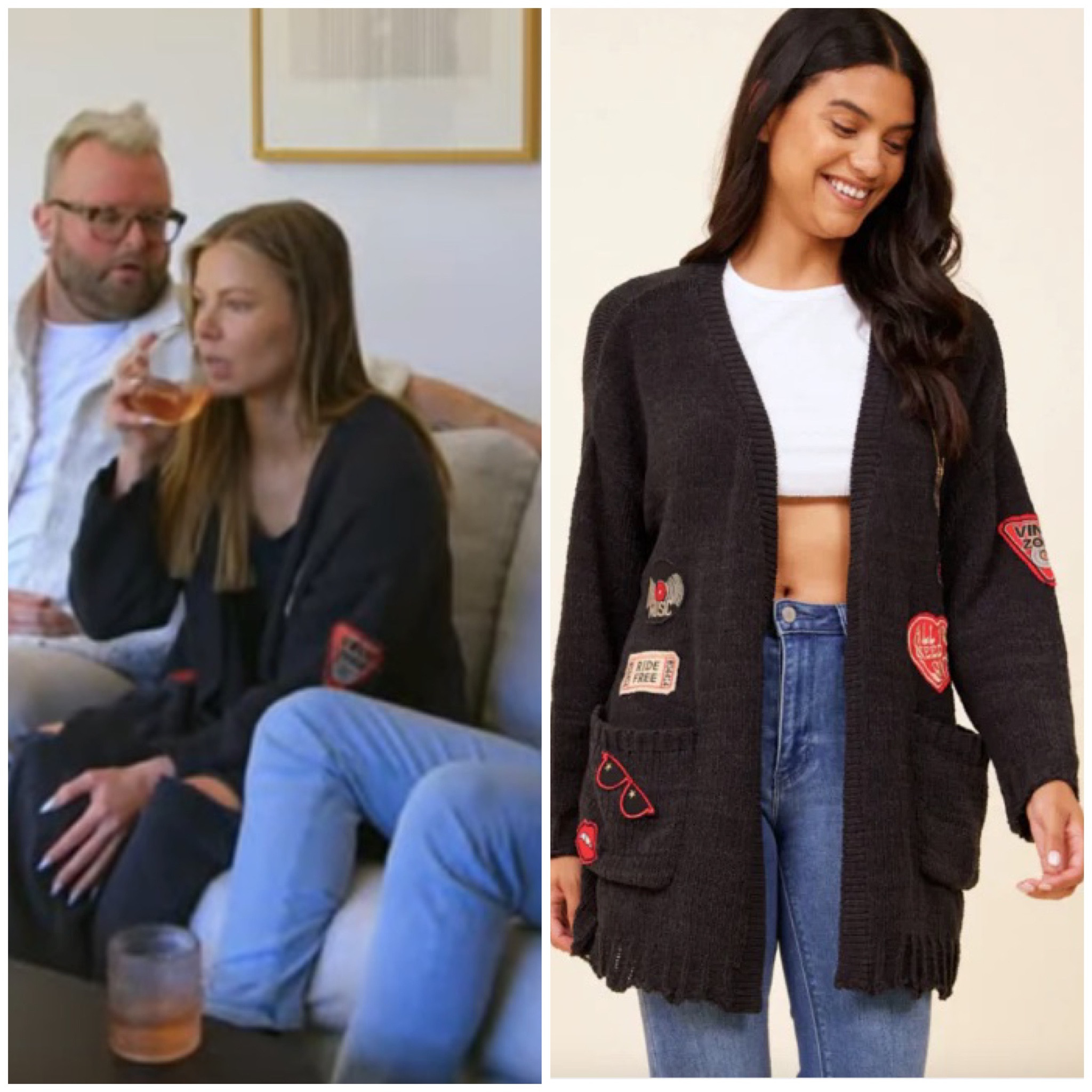 Ariana Madix’s Skull Patch Cardigan is Sold Out by Vintage Havana 