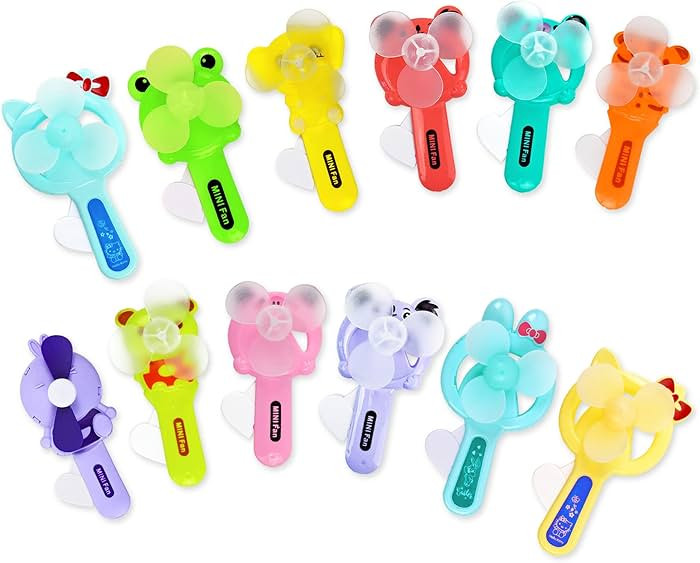 Vileafy 12 Cool Party Favors for Kids 8-12 Years Old -Cute Handheld Fans, Novelty Toys Manual Pre... | Amazon (US)