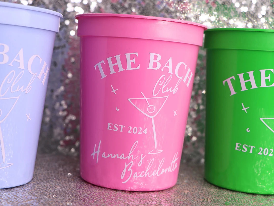 BACH CLUB Cups for Country Club Bachelorette Party | Classy Bachelorette, but First Martinis, Mar... | Etsy (US)
