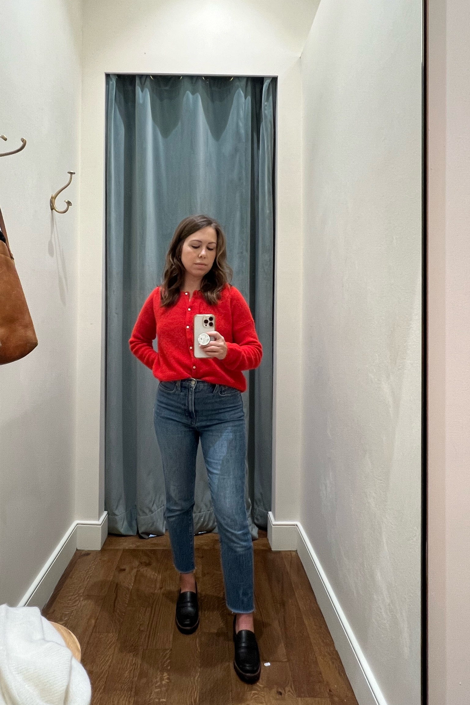 NYC Try-on: Sizing can be hard when buying online. For reference I’m 5’2” + 125 lbs. 
• The Sezane Gaspard Cardigan runs large. I’m an XS for more fitted look or S for a roomier fit. 
• Madewell Perfect Vintage Jeans run large compared to other denim brands. These are size 25, but I’m a 26 in other washes. 

#LTKFindsUnder100