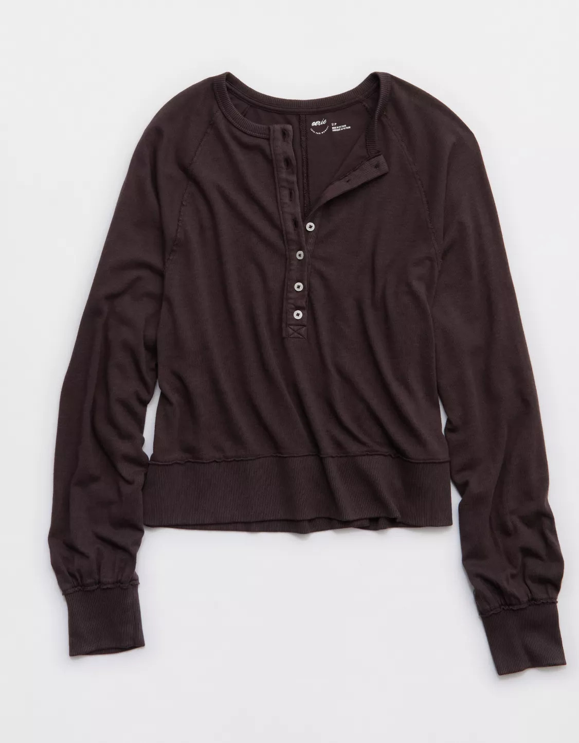 Aerie Happy Snit Henley T-Shirt | Aerie