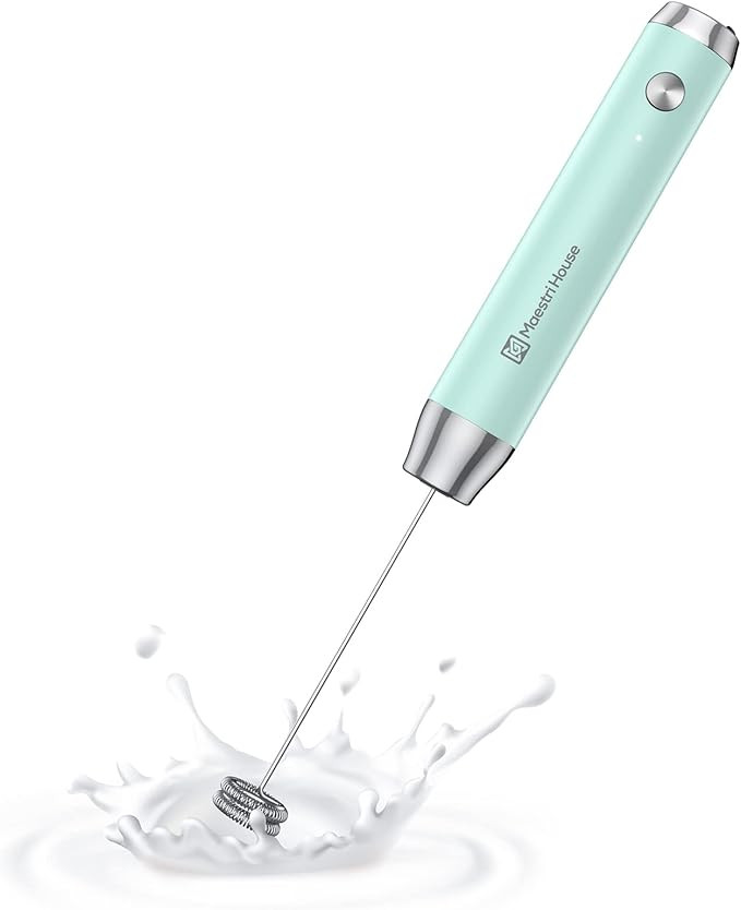 Maestri House Rechargeable Milk Frother with Stand, Handheld Electric Foam Maker Waterproof Detac... | Amazon (US)