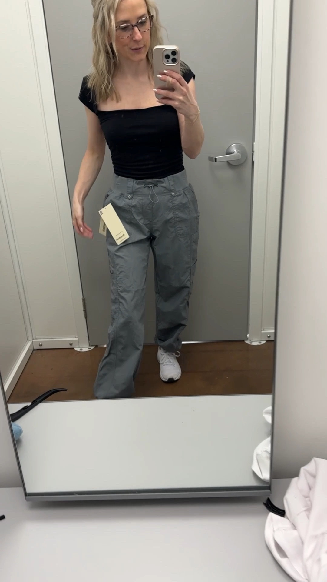 Walmart has the cutest new arrivals for spring and summer! 😍 cargo parachute pants, jean wrap skort that comes in white and denim, spring jacket and so many cute summer tops! #walmartpartner #walmartfashion @walmartfashion 

#LTKPetite