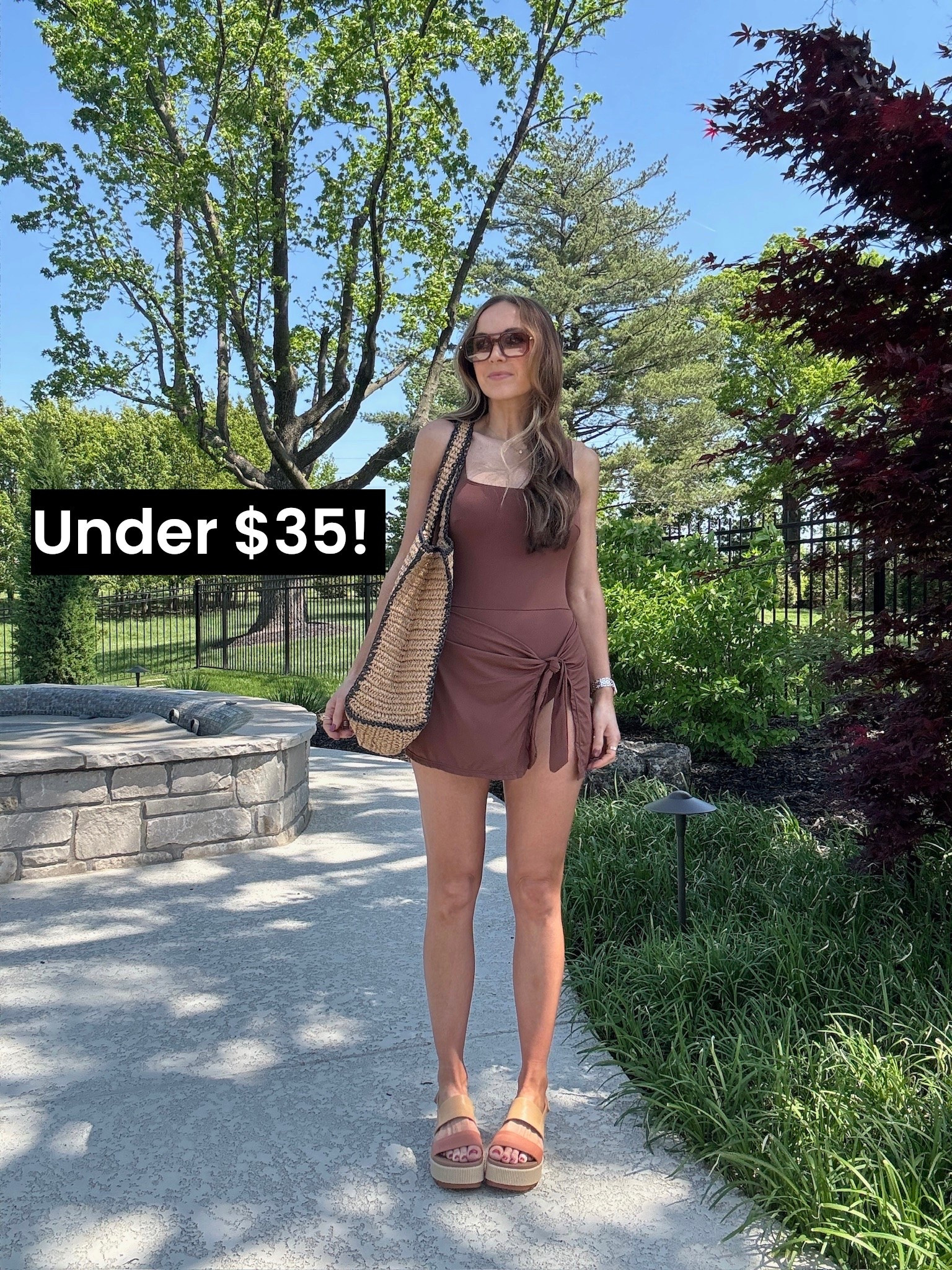 How CUTE is this swim dress! Paired with my new @reef sandals, now 20% off with code MWHITE20 for 20% off sitewide. 

#LTKSwim