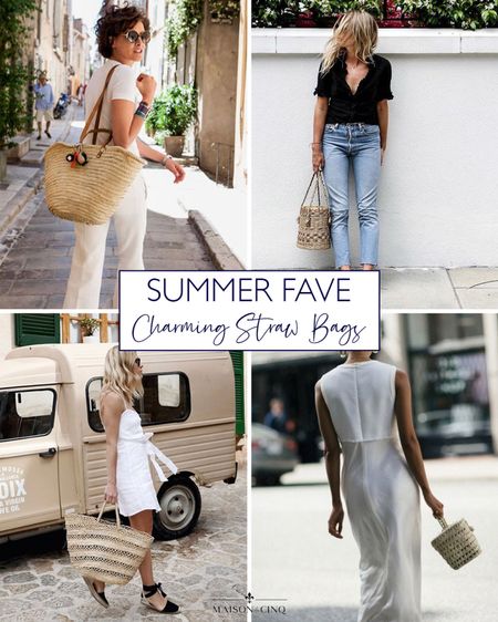 Straw bags are the quintessential summer bag! Large ones are perfect for the beach or farmers market, while small ones are charming as an evening bag!

#summeroutfit #summerbag #summerhandbag 

#LTKOver40 #LTKFindsUnder100 #LTKSeasonal