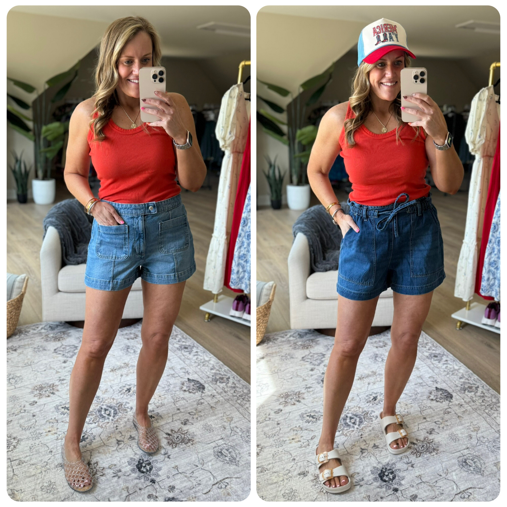 Love both of these shorts styles, which do you like more? Everything fits TTS.