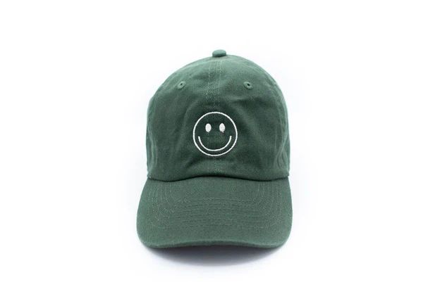 Hunter Green Smiley Face Hat | Rey to Z