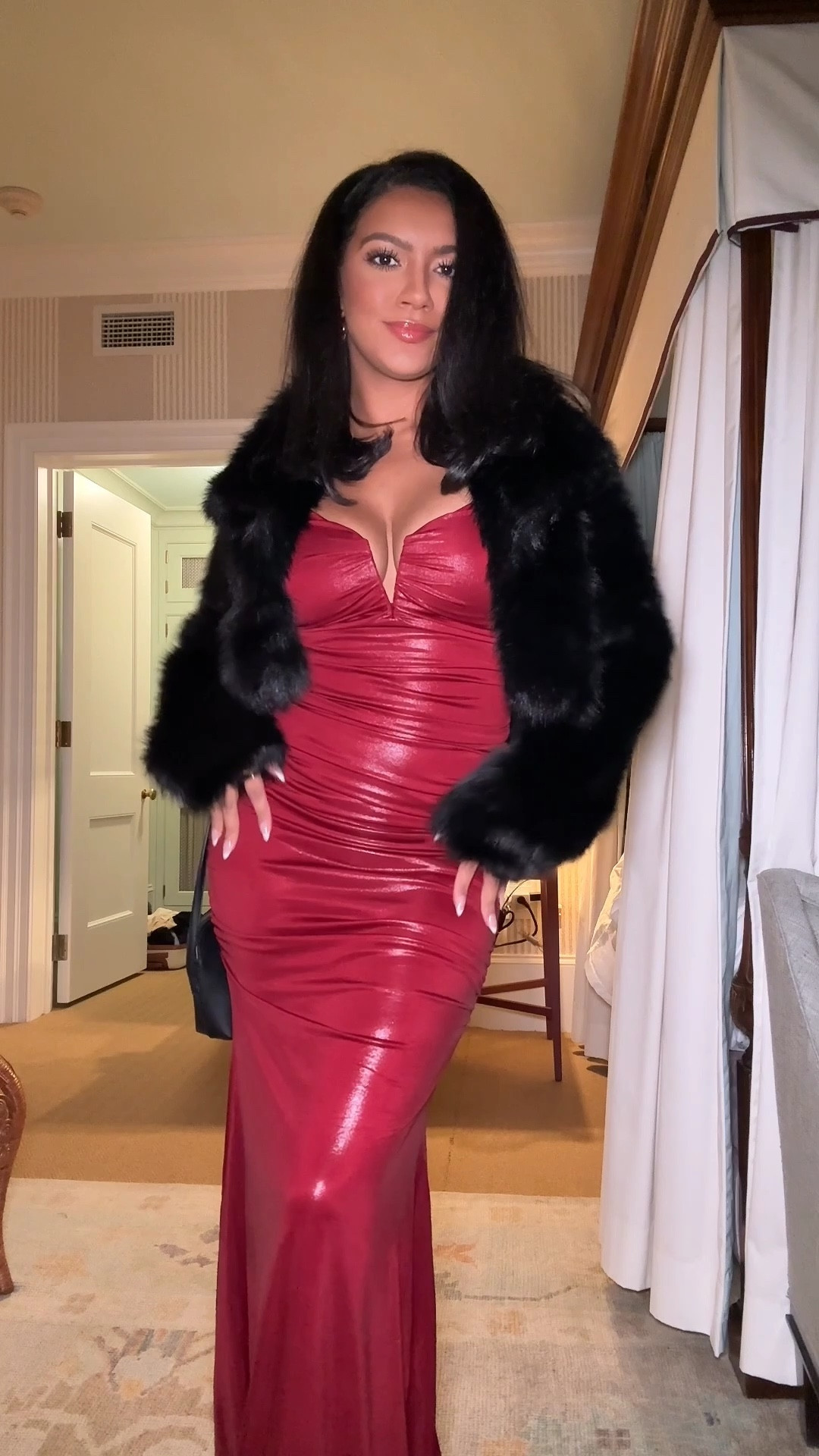 Perfect red dress for the holidays or dinner out ❤️‍🔥 #windsor #reddress #fauxfur

#LTKSaleAlert #LTKHoliday #LTKSeasonal