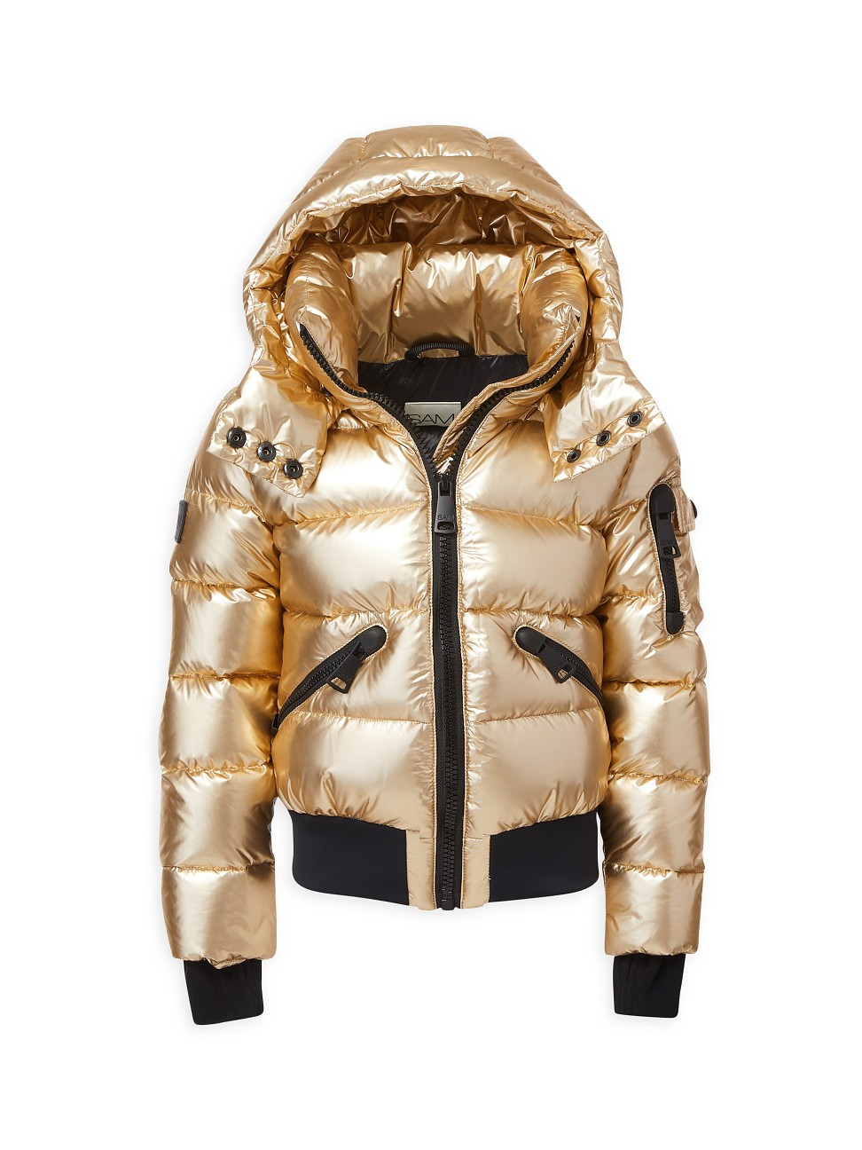 Little Girl's Bungalow Metallic Down Puffer - Gold - Size 4 - Gold - Size 4 | Saks Fifth Avenue