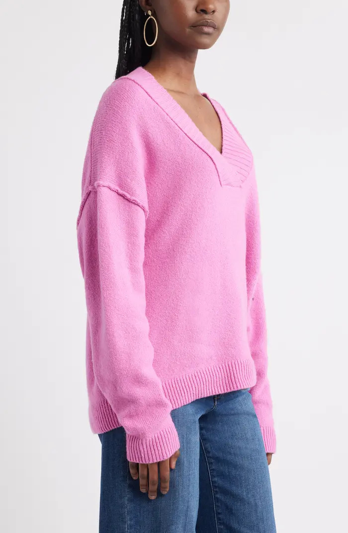 Treasure & Bond Slouchy V-Neck Sweater | Nordstrom | Nordstrom