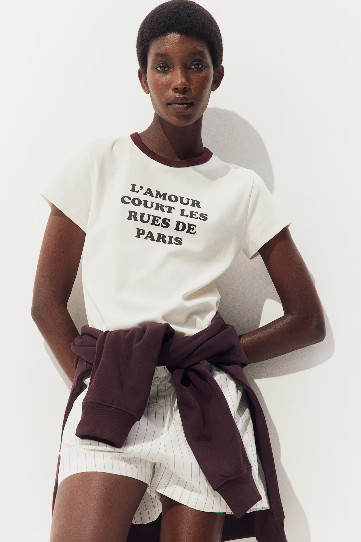 Fitted Cotton T-shirt | H&M (US + CA)