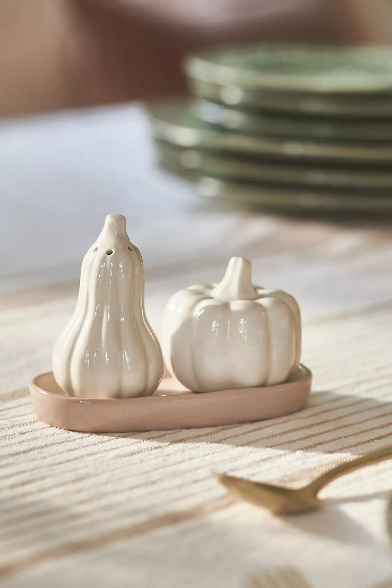 Cindy Pumpkin Salt & Pepper Shakers | Anthropologie (US)