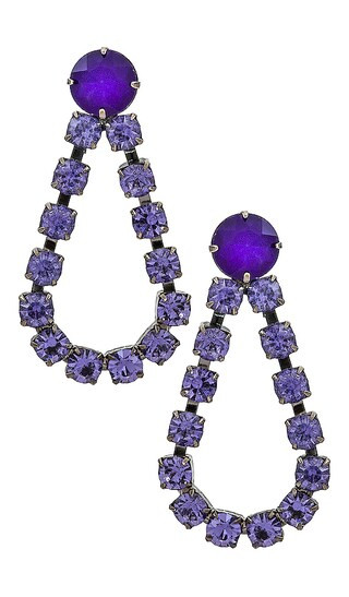 Charlotte Earrings in Purple | Revolve Clothing (Global)