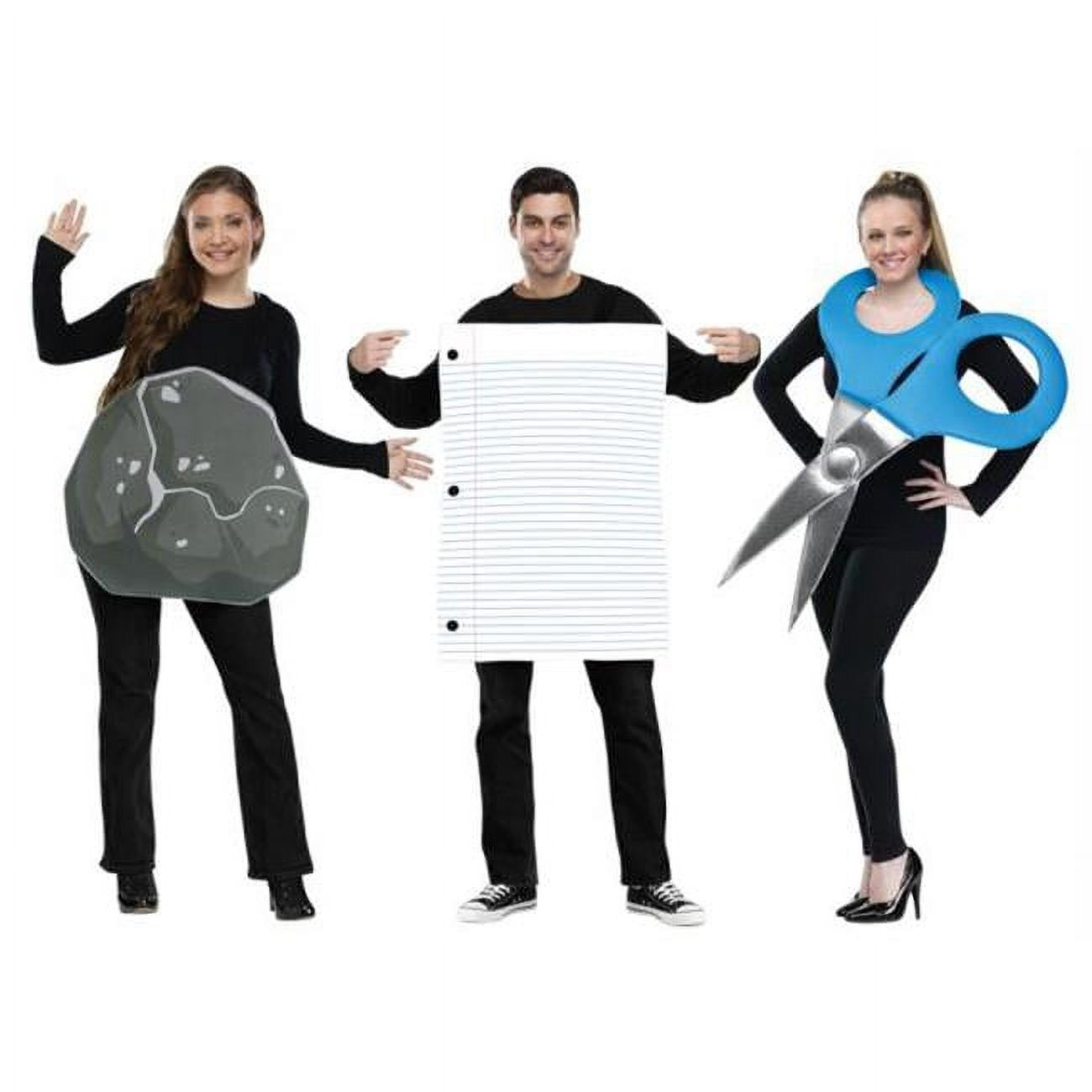 Fun World Adult Rock, Paper & Scissors Group Costume - One Size Fits Most | Walmart (US)