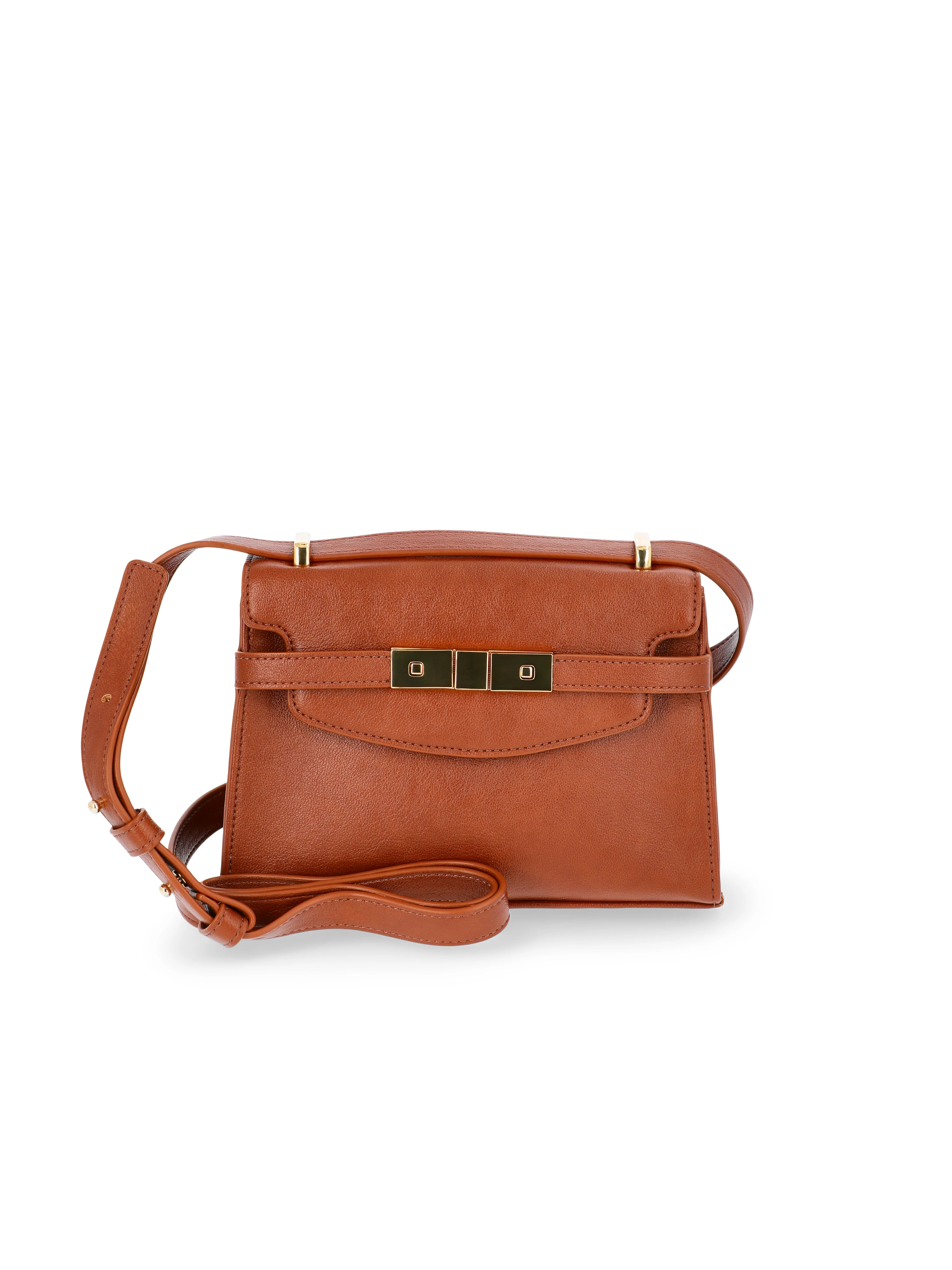 Time and Tru Women's Rosa Belted Crossbody Handbag, General Bark | Walmart (US)