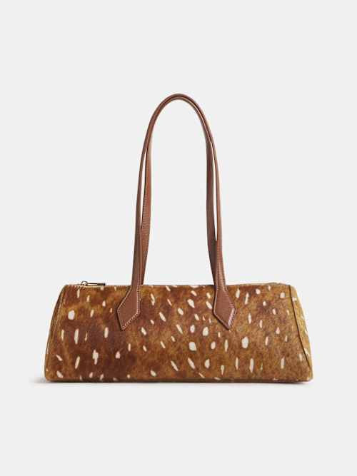 Reformation Sofia East West Shoulder Bag Black Leather | Reformation (Global)