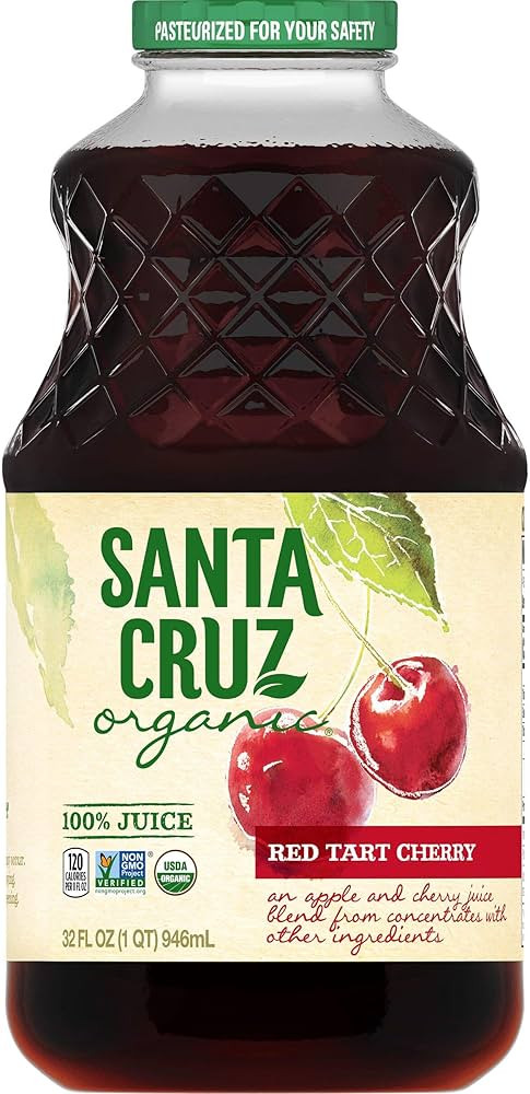 Santa Cruz Organic Red Tart Cherry Juice Blend, 32 Ounces | Amazon (US)