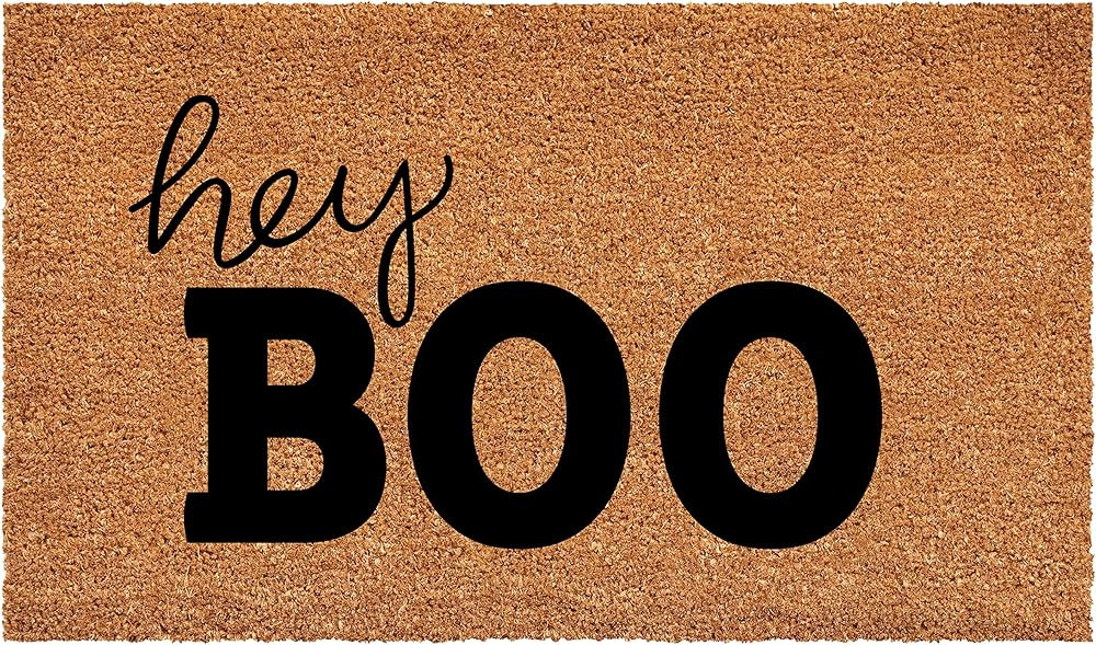 Calloway Mills Hey Boo Doormat (Tan/Black, 17" x 29") | Amazon (US)