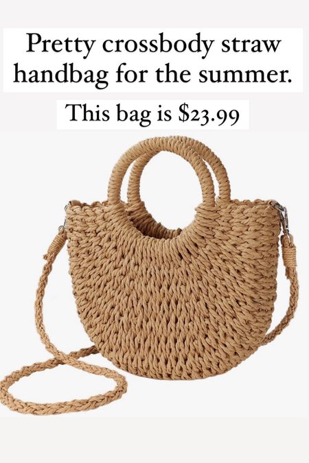 Pretty straw crossbody bag for $23.99. #amazon

#LTKstyletip