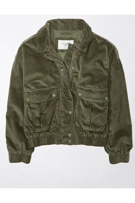 AE Corduroy Bomber Jacket | American Eagle Outfitters (US & CA)
