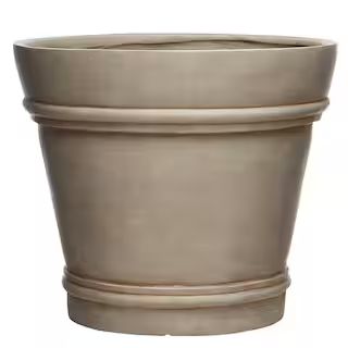 Barcelona Large 16.1 in. x 13.39 in. 24 qt. Concrete Outdoor Planter | The Home Depot