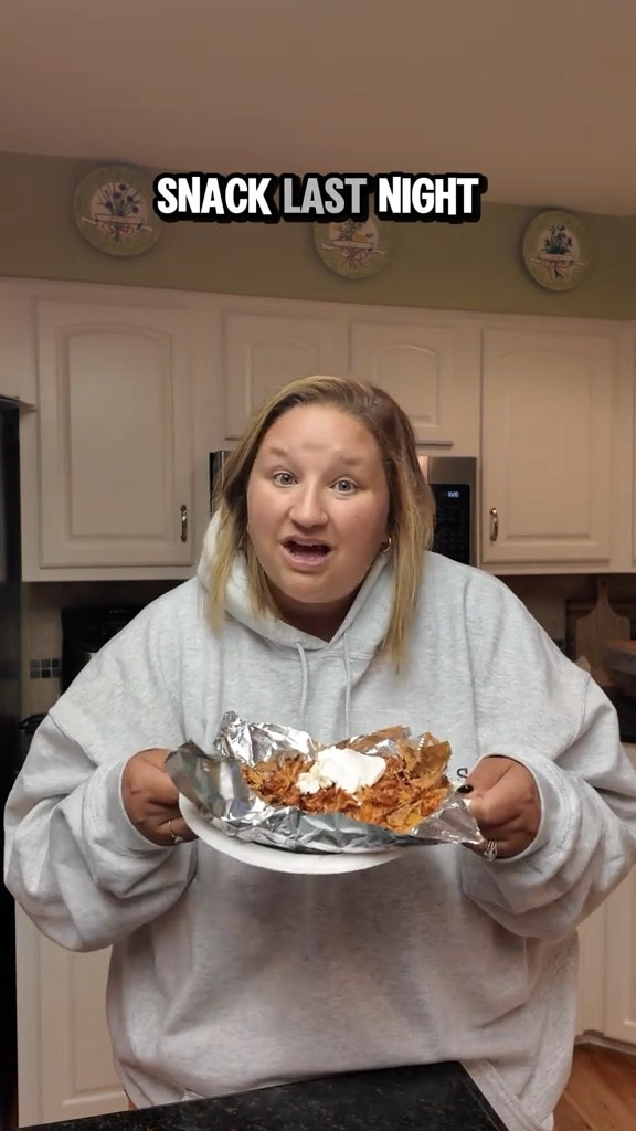 Late night snack therapy while watching The Mortician—yes, alone, because my husband "doesn’t like true crime." Honestly? Rude. But thankfully these sloppy chicken nachos are here to support me emotionally and spiritually while I scare myself on purpose. Snacks are my coping mechanism and also my moral support group.

#LTKFamily #LTKFindsUnder50 #LTKHome