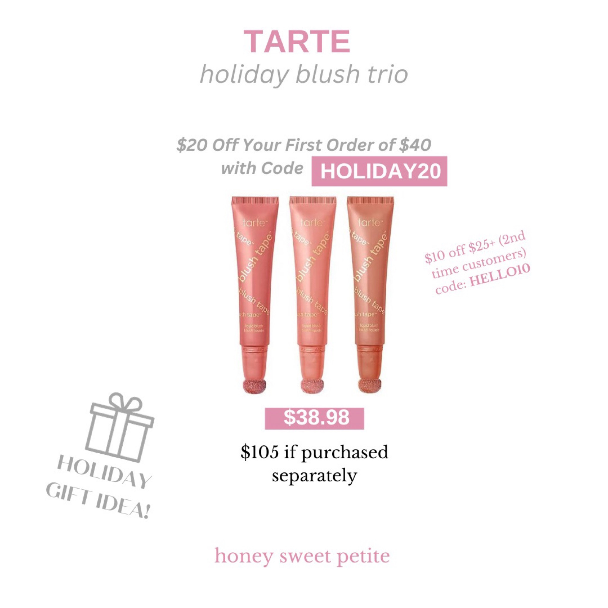 Gift for her! 

Christmas gift 
Beauty 
Christmas 
Tarte 

#LTKHoliday #LTKbeauty #LTKGiftGuide