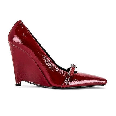 $495 Helsa Women's Size 36 Red Wedge Pump Heels New | eBay US