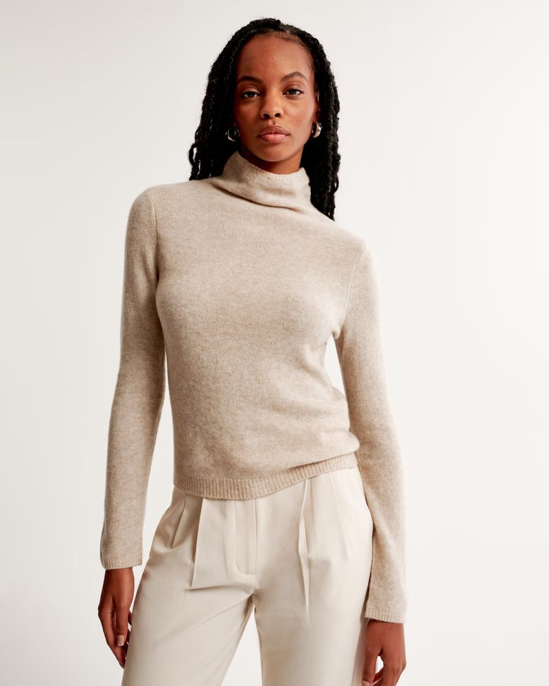 Merino Wool-Blend Turtleneck Sweater | Abercrombie & Fitch (US)